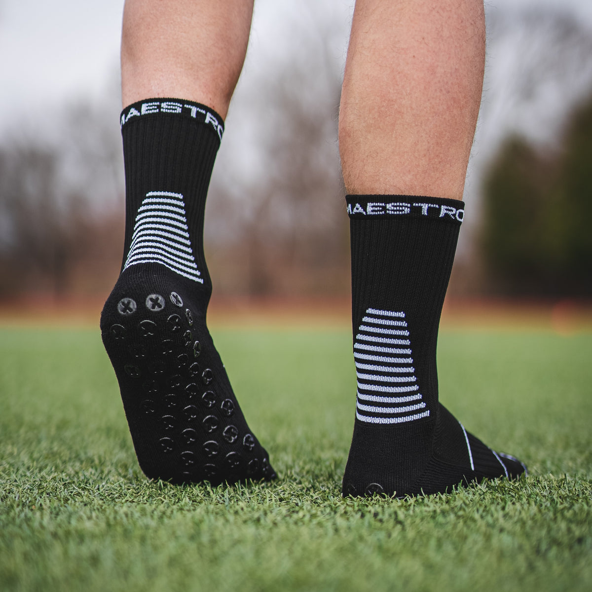 Black Maestro Grip Socks