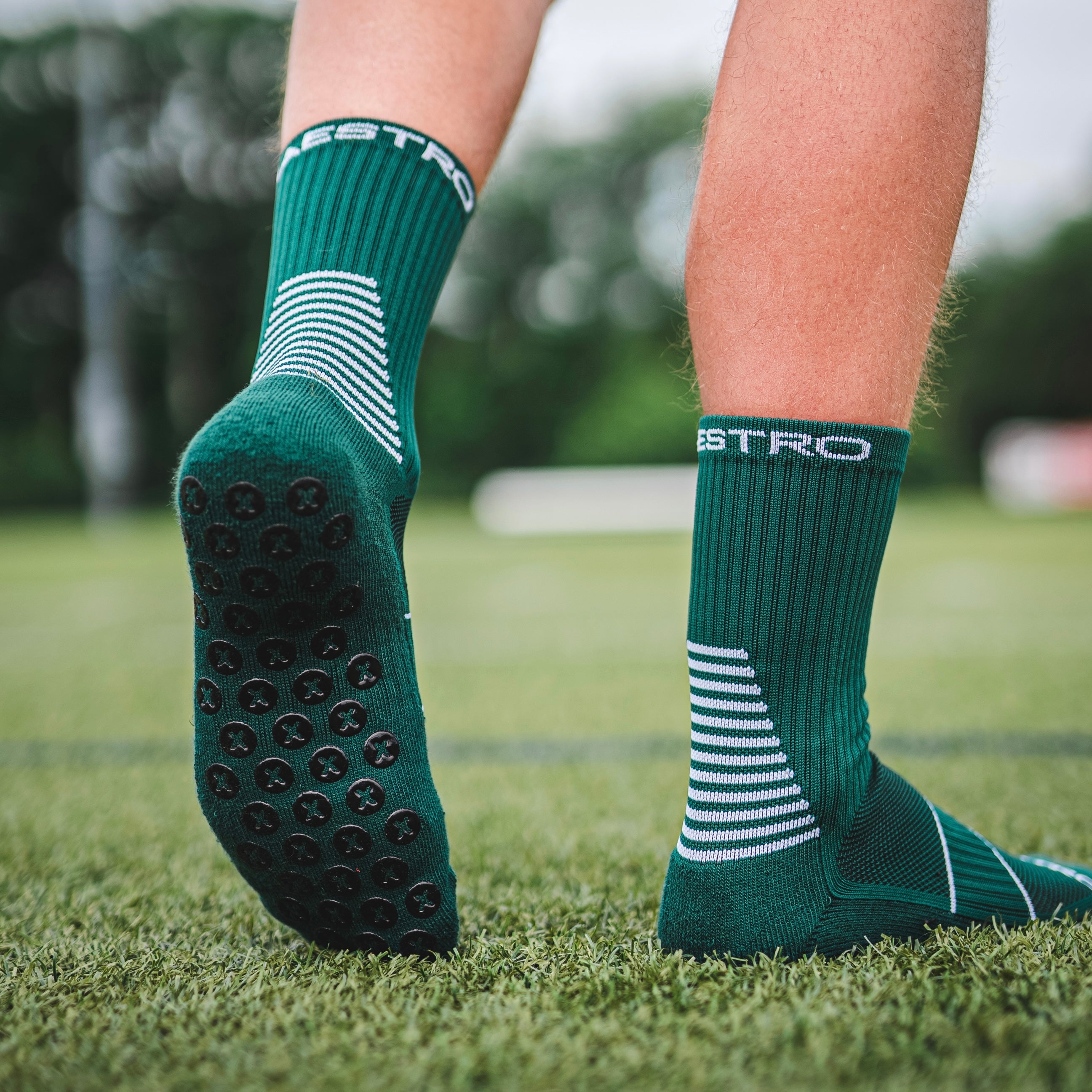 Dark Green Maestro Grip Socks